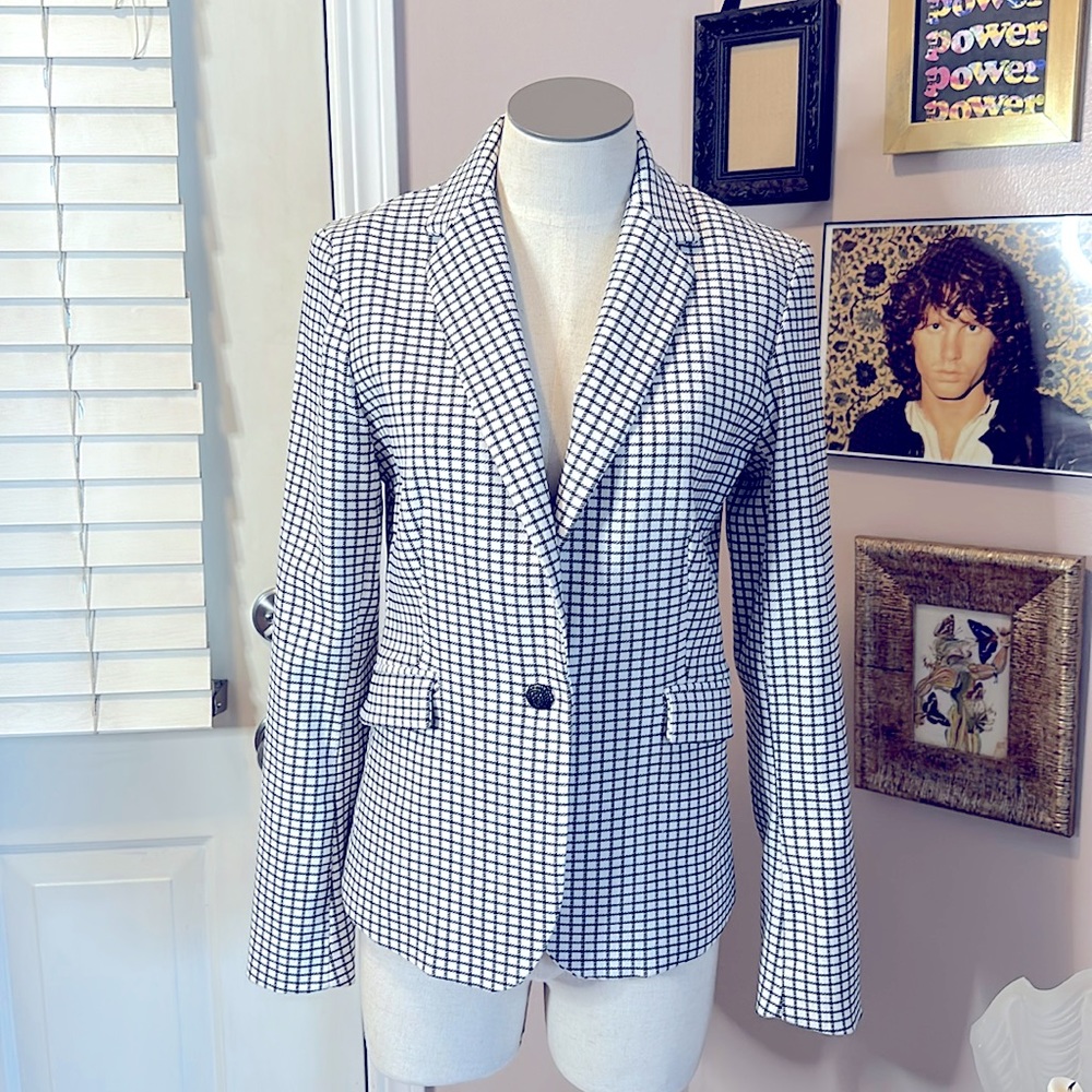 Rachel Zoe Checkered Blazer